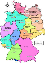 Aquí podemos ver los 16 estados federados que conforman la República Federal Alemana